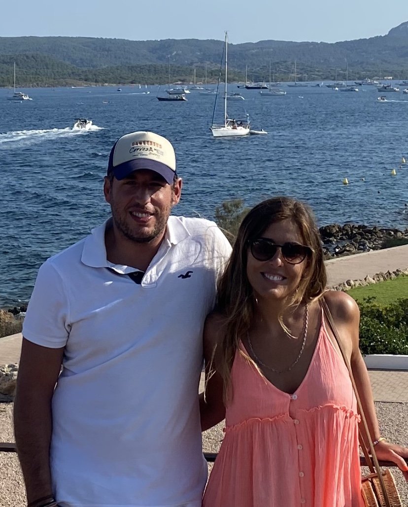 Elena y Emilio en la playa